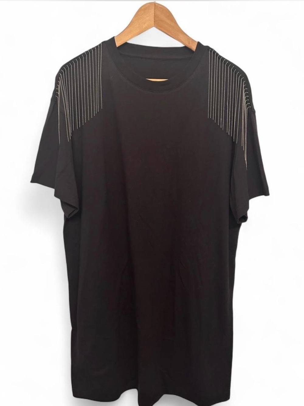 Danch Size M Black Oversized T-Shirt Dress - New Sample Piece 100% Cotton